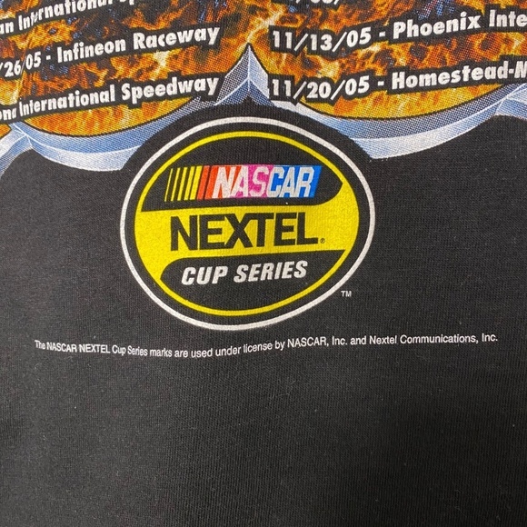 NWT VINTAGE NASCAR 2005 Nextel Cup Officially Licensed Racing Motorsport Tee XL - Picture 8 of 13